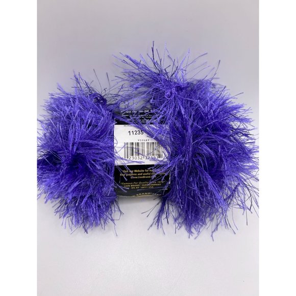 Lion Brand Fun Fur Eyelash Yarn - Violet - 1 Skein - Picture 2 of 2